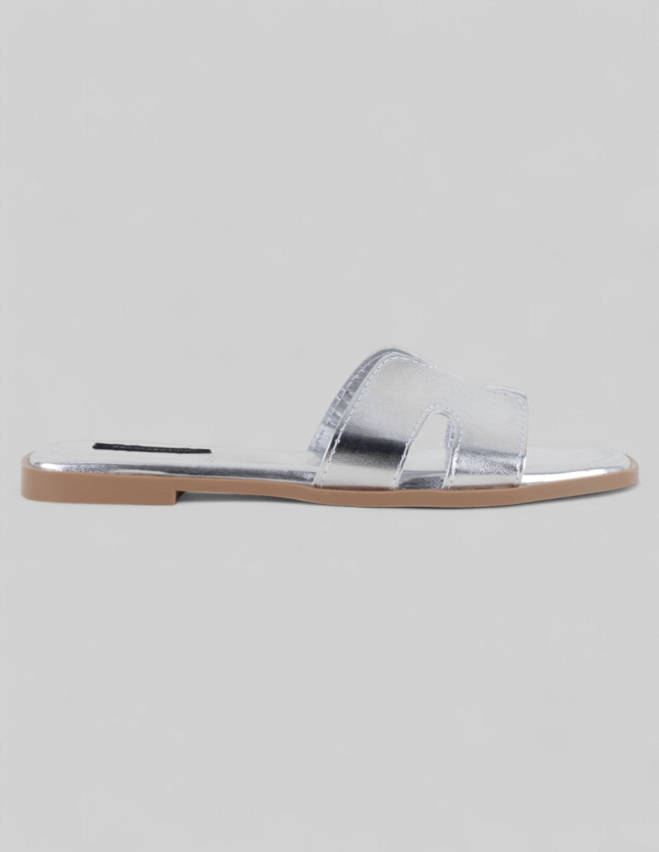 Sandalias de piso Soft en Sintético – Plata