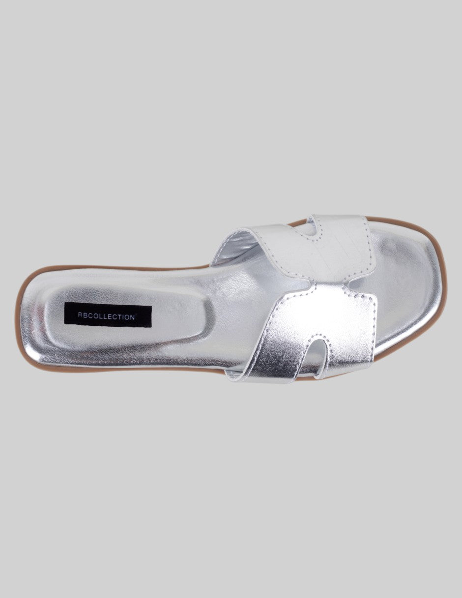 Sandalias de piso Soft en Sintético – Plata