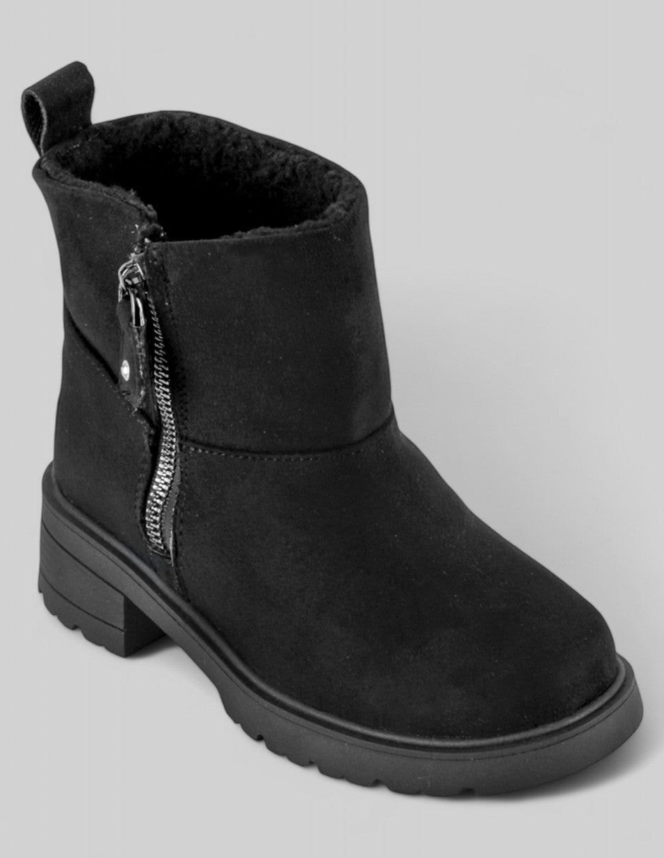 Botas Kids  en Gamuza – Negro