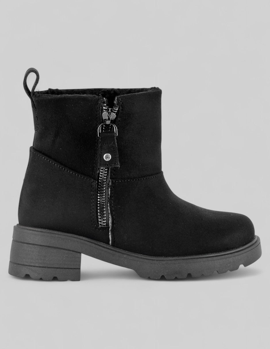 Botas Kids  en Gamuza – Negro