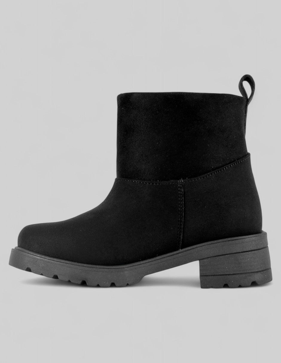 Botas Kids  en Gamuza – Negro