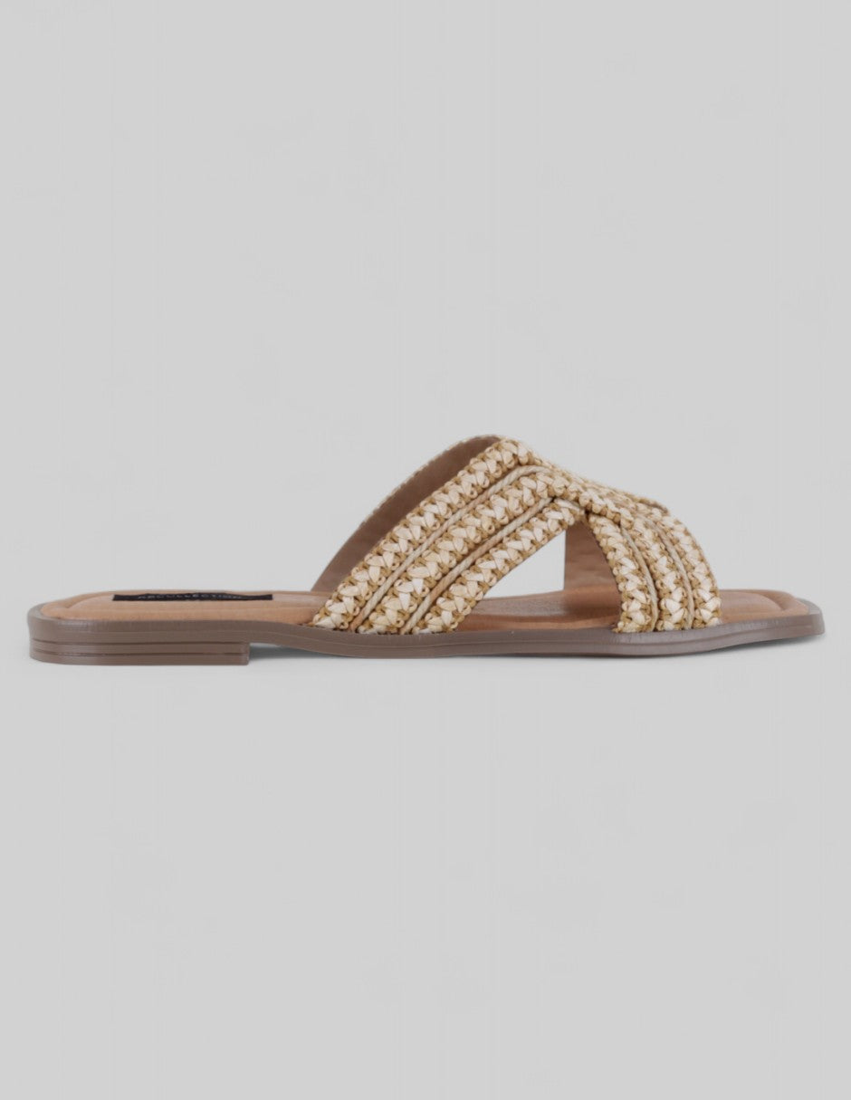Sandalias de piso Soft en Textil – Beige