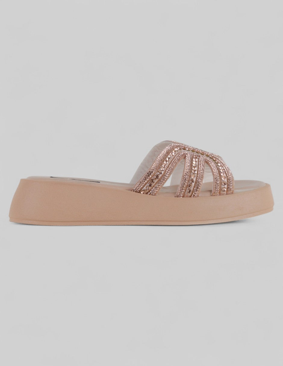 Sandalias con plataforma Birt en Sintético – Dorado