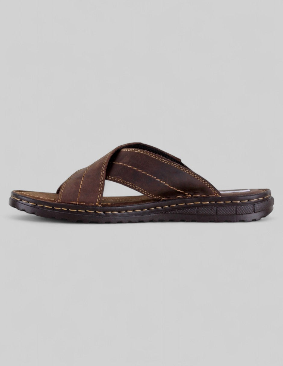 Sandalias casuales Hand made en Piel – Café