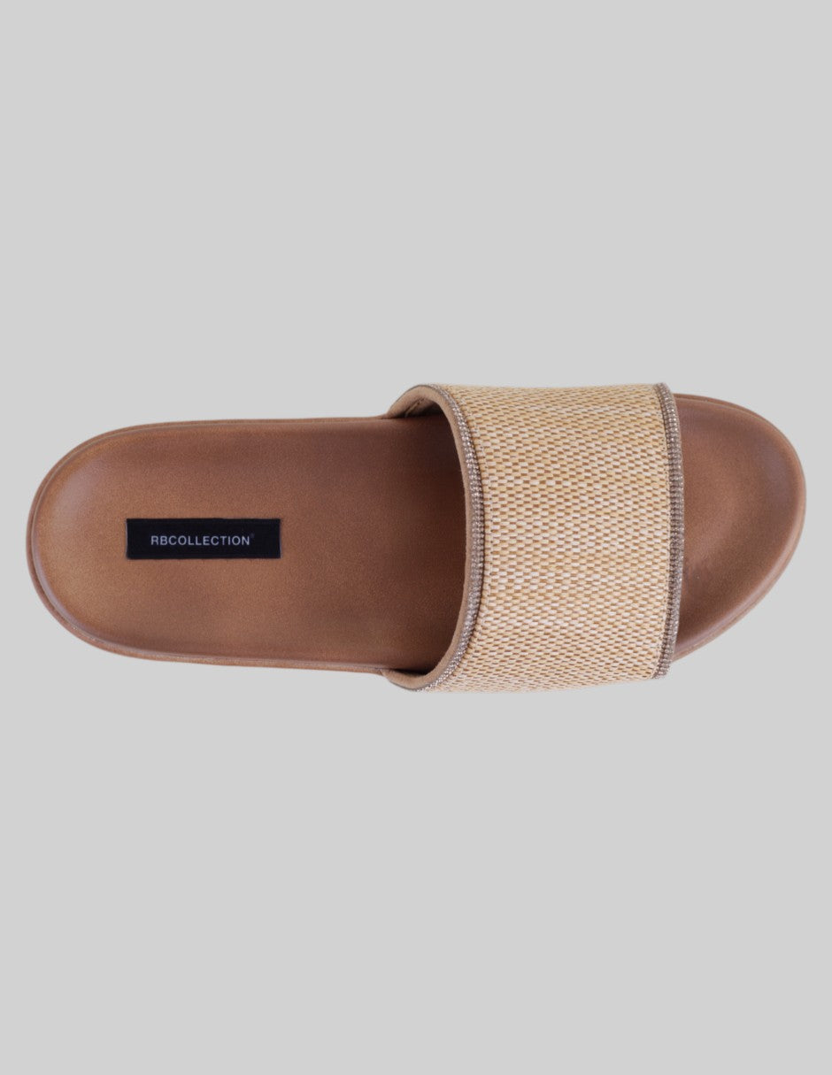 Sandalias con plataforma Steps en Textil – Beige