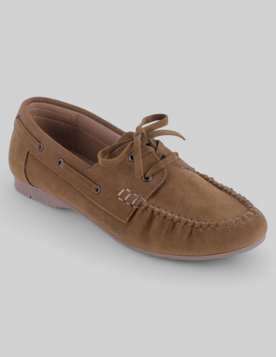 Mocasines Exterior Gamuza sintética Color Café Para Mujer De RBCOLLECTION