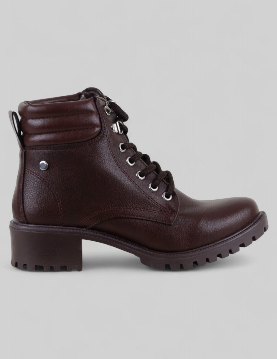 Botas casuales Storm en Piel vegana – Café