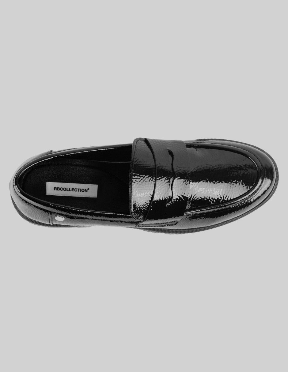 Mocasines Classy en Charol – Negro