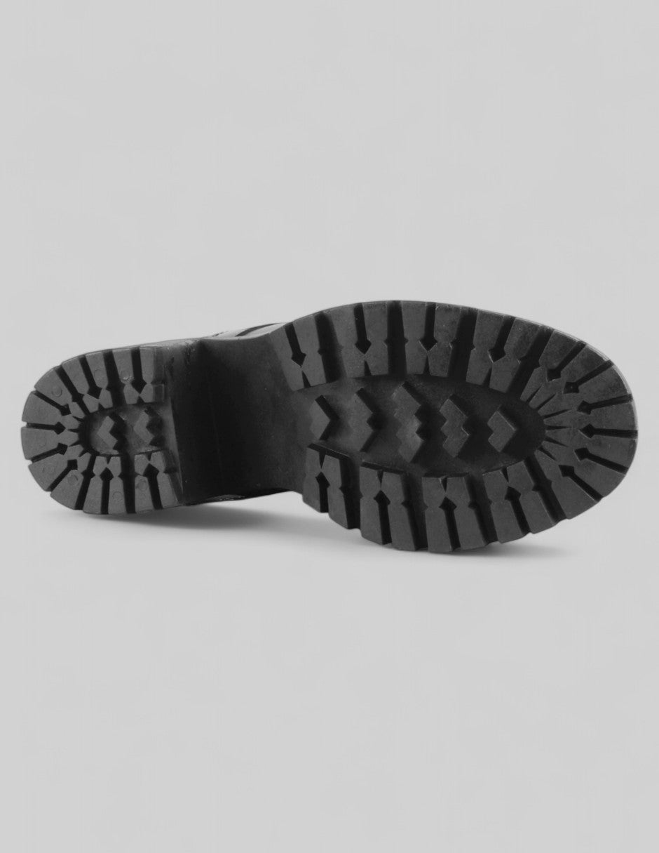 Botín con tacón Melody en Piel vegana – Negro