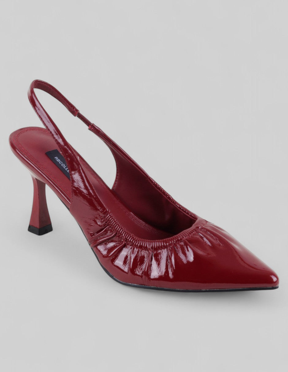 Zapatillas Back en Charol – Rojo