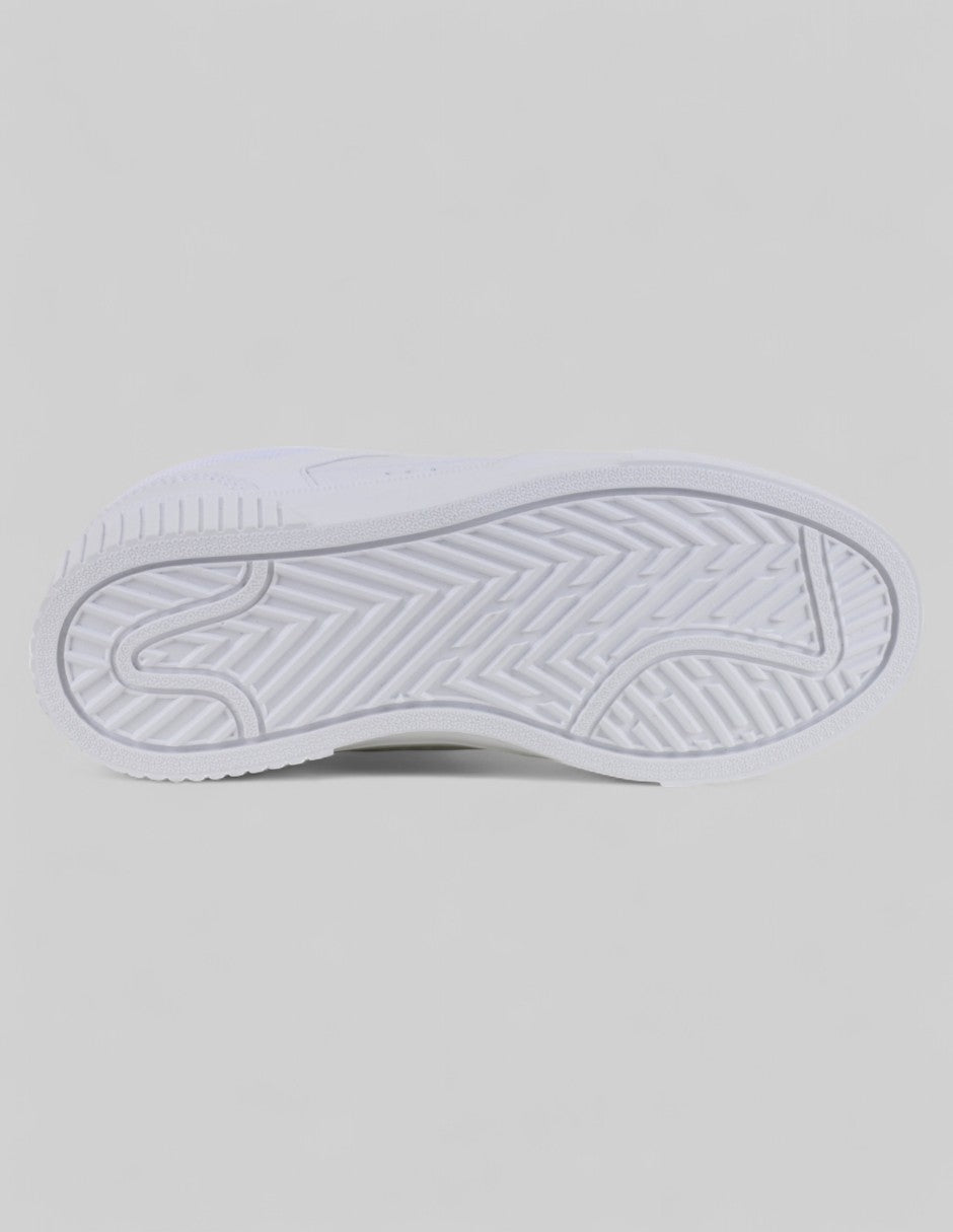 Tenis con cordones  Highline en Piel vegana – Blanco