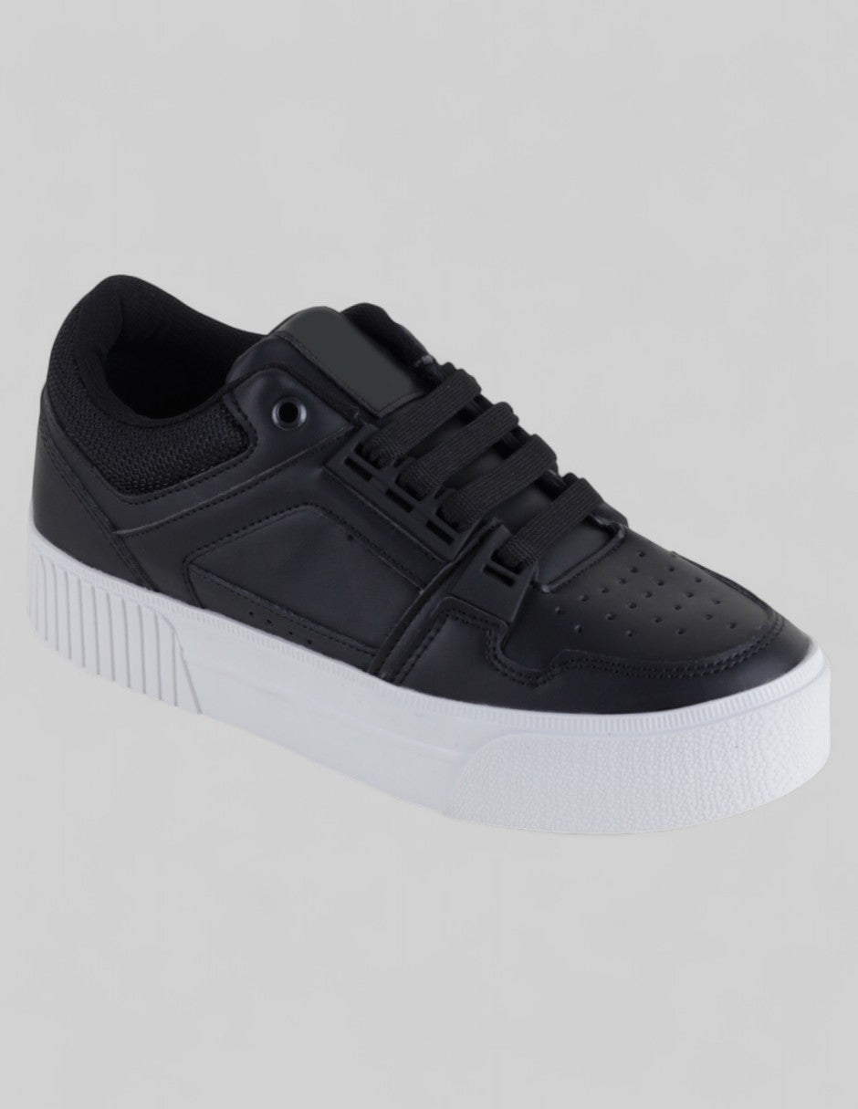 Tenis con cordones  High Line en Sintético – Negro