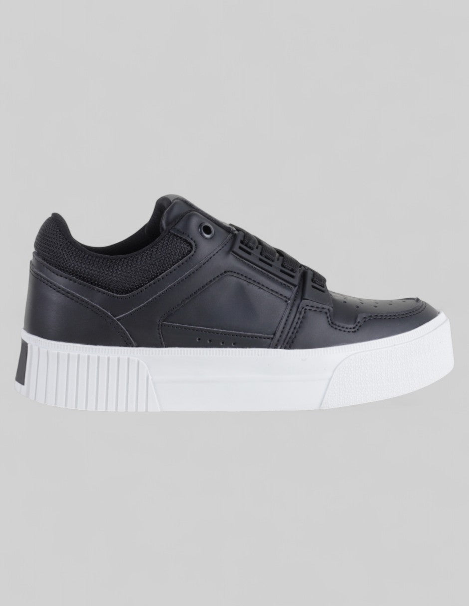 Tenis con cordones  High Line en Sintético – Negro