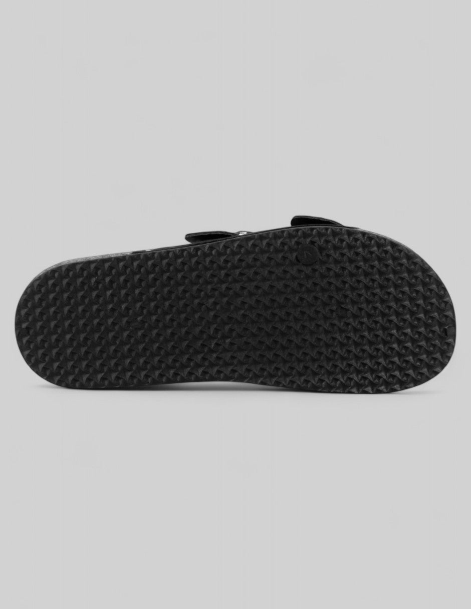 Sandalias de piso Birt en Gamuza – Negro