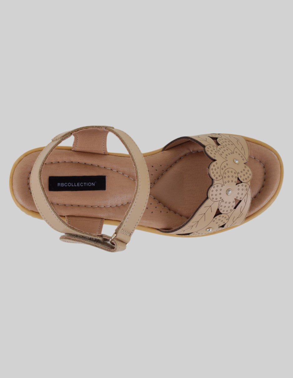Sandalias con plataforma Steps en Piel vegana – Beige