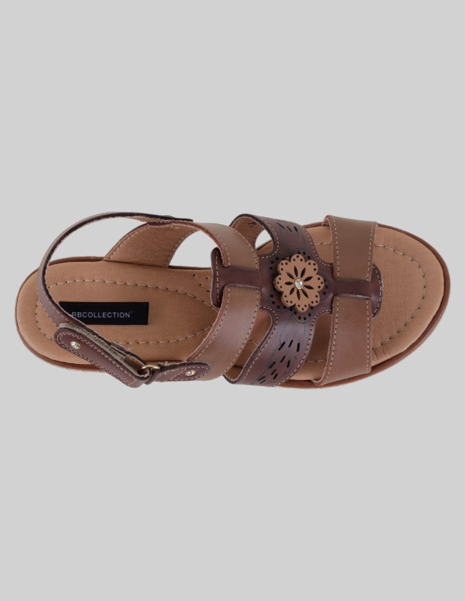Sandalias con plataforma Steps en Piel vegana – Café