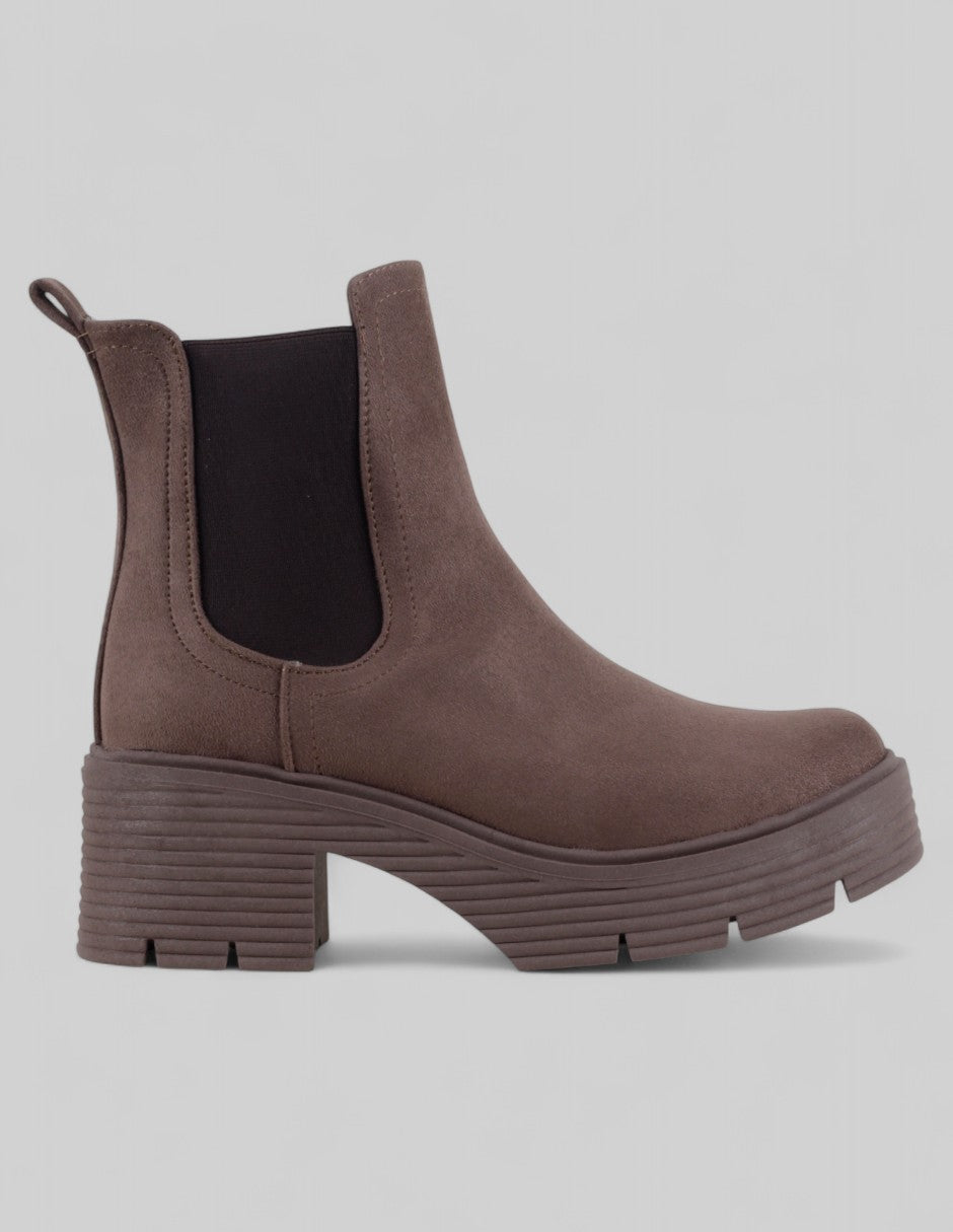 Botas casuales Bike en Gamuza – Café