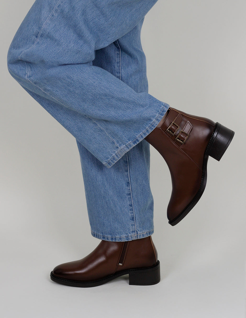 Botas casuales Terra en Piel vegana – Café