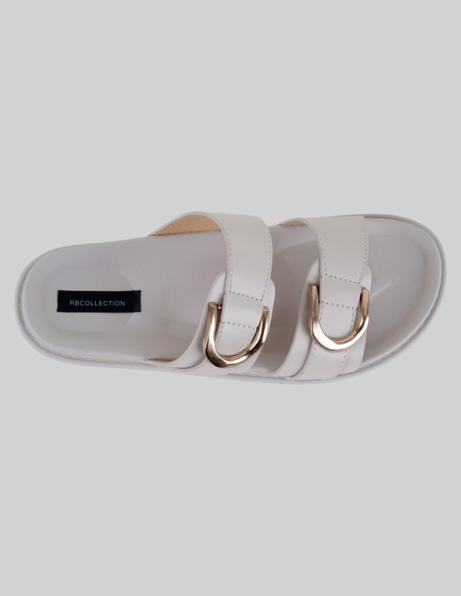 Sandalias de piso Ave en Piel vegana – Beige