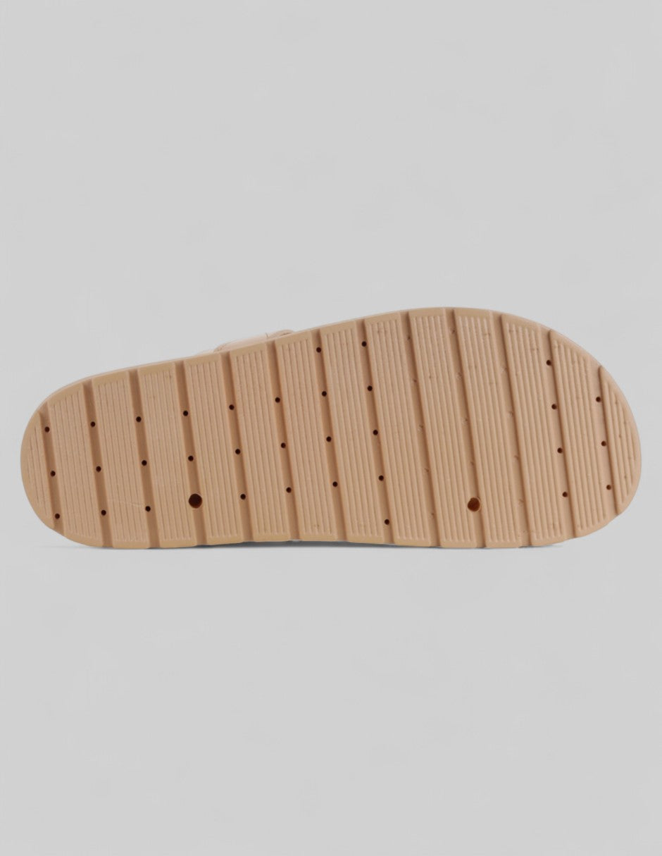 Sandalias de piso Birt en Piel vegana – Café