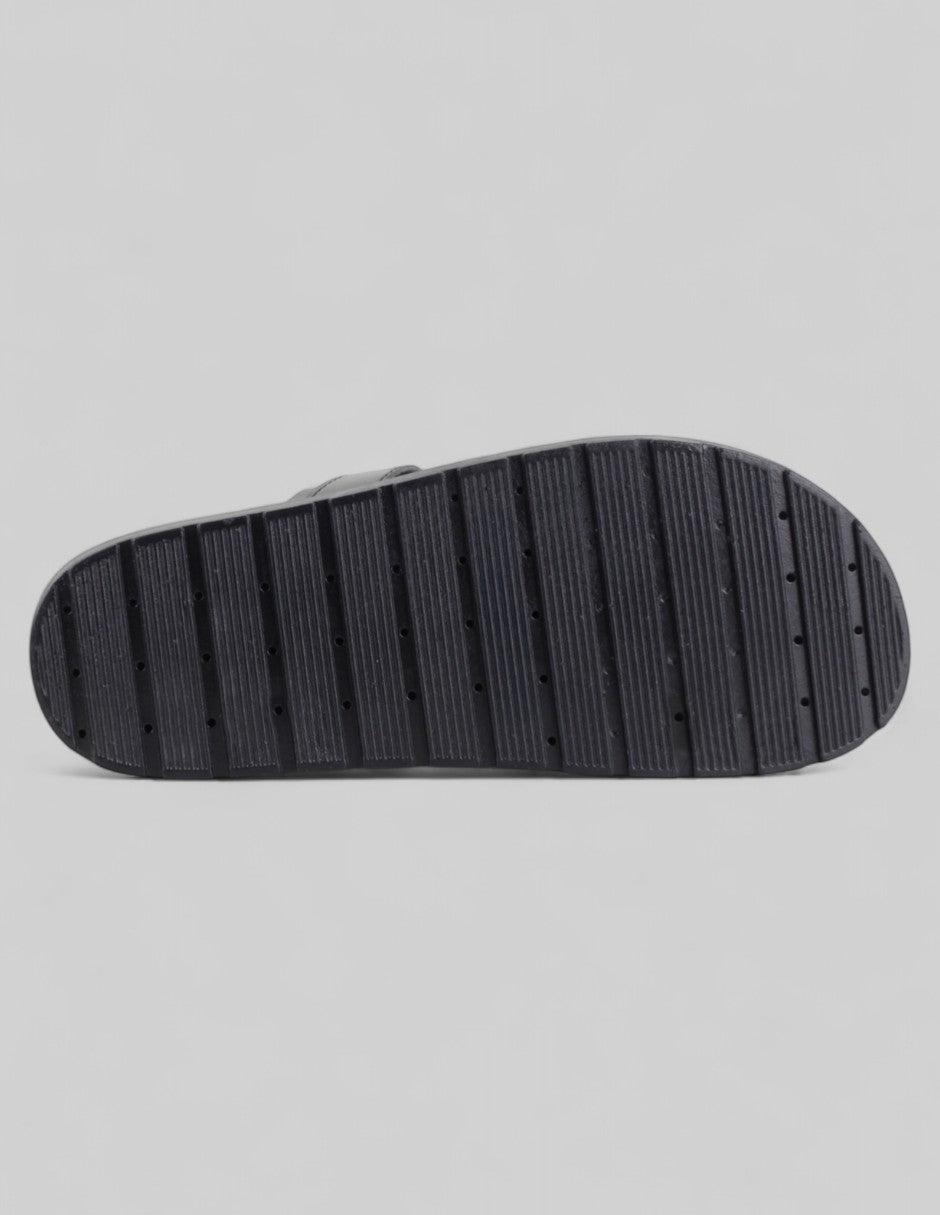 Sandalias de piso Birt en Piel vegana – Negro