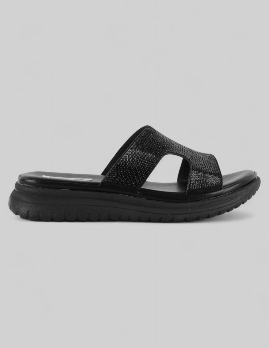 Sandalias de piso Steps en Textil – Negro