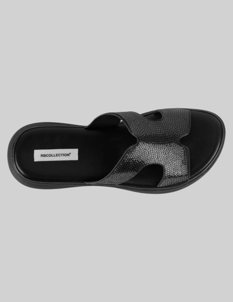 Sandalias de piso Steps en Textil – Negro