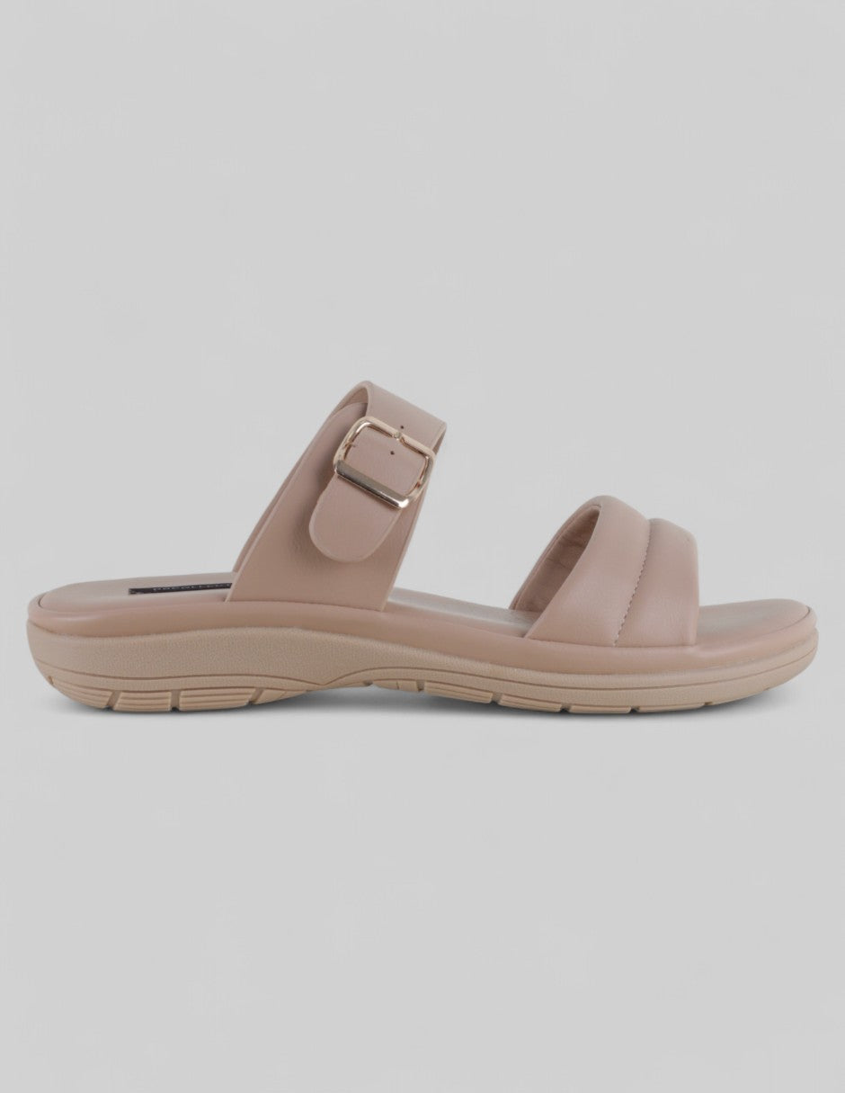 Sandalias de piso Steps en Piel vegana – Beige