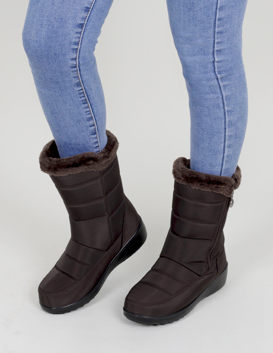 Botas casuales Basqui en Textil – Café