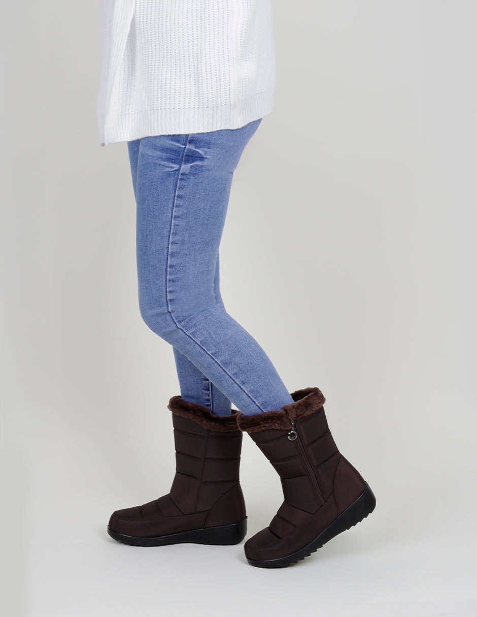 Botas casuales Basqui en Textil – Café