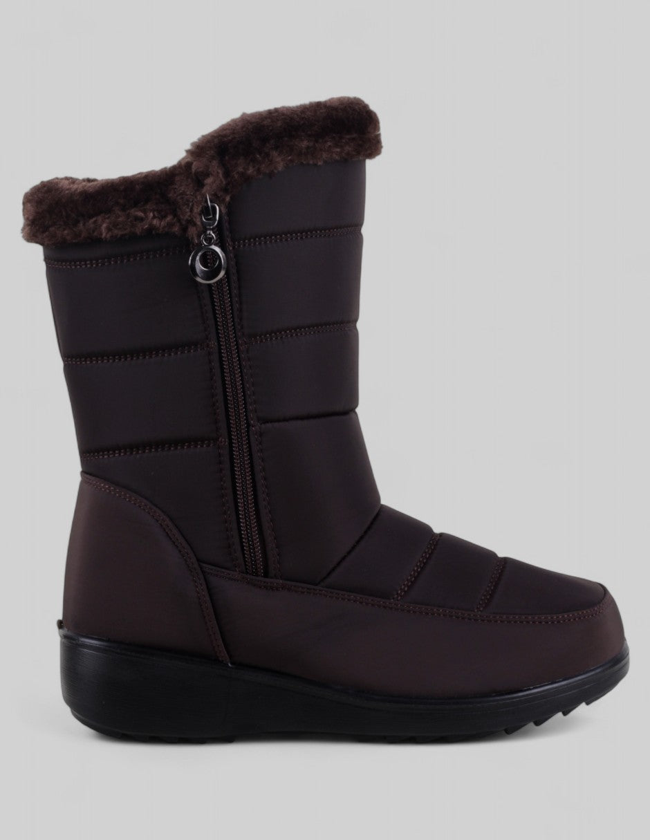 Botas casuales Basqui en Textil – Café