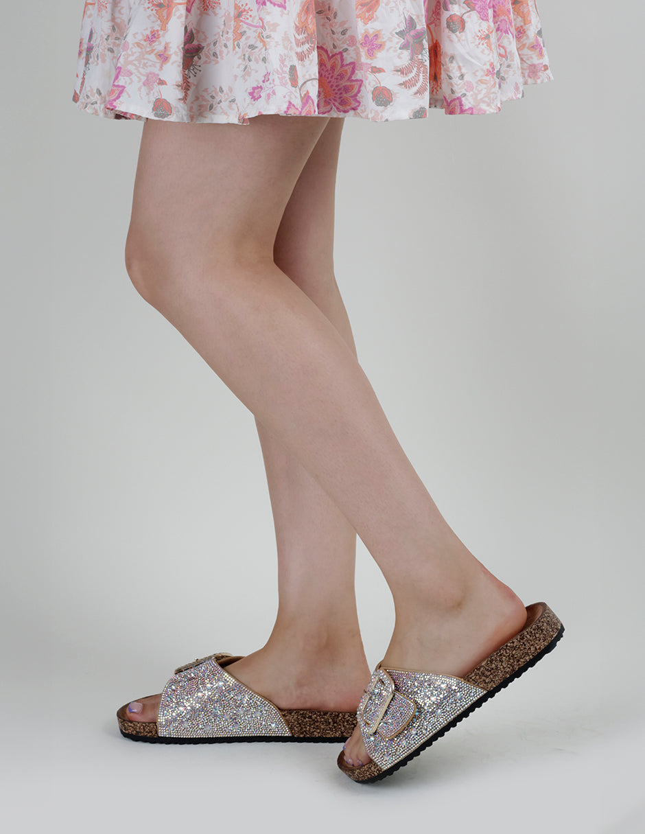 Sandalias de piso Steps en Sintético – Plata