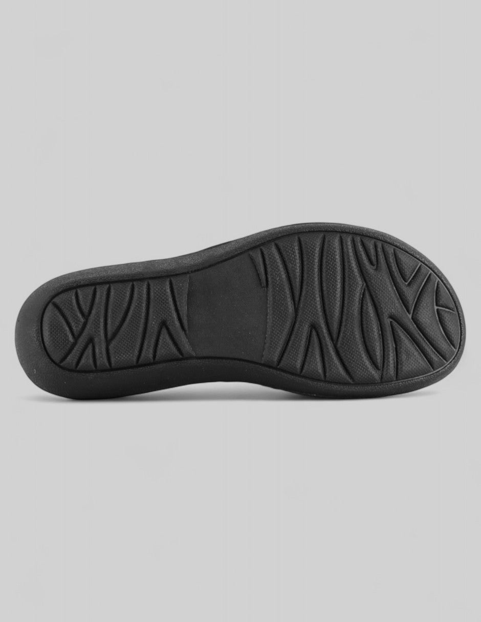Sandalias de piso Steps en Piel vegana – Negro