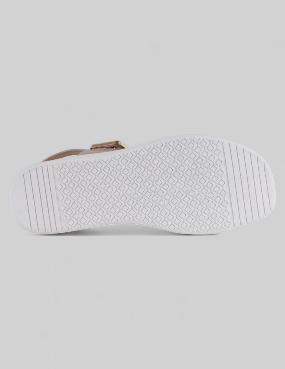 Sandalias de piso Steps en Piel vegana – Beige