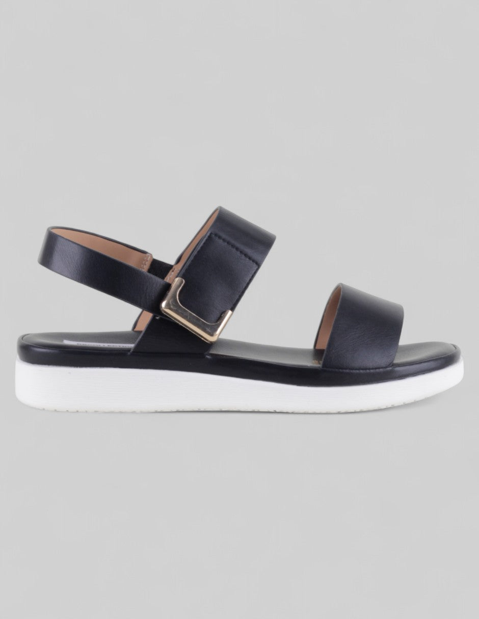 Sandalias de piso Steps en Piel vegana – Negro