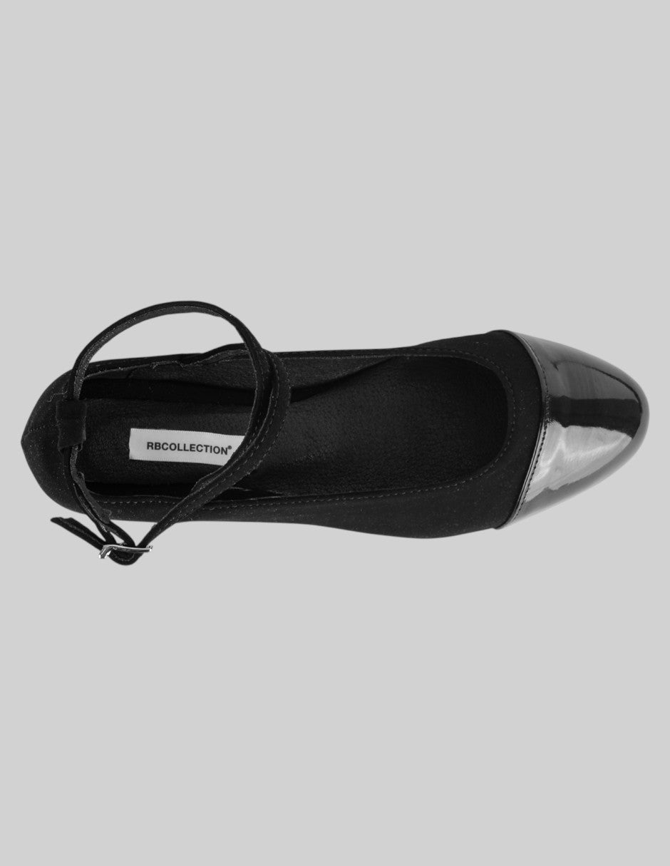 Flats clásicas Classy en Gamuza sintética – Negro