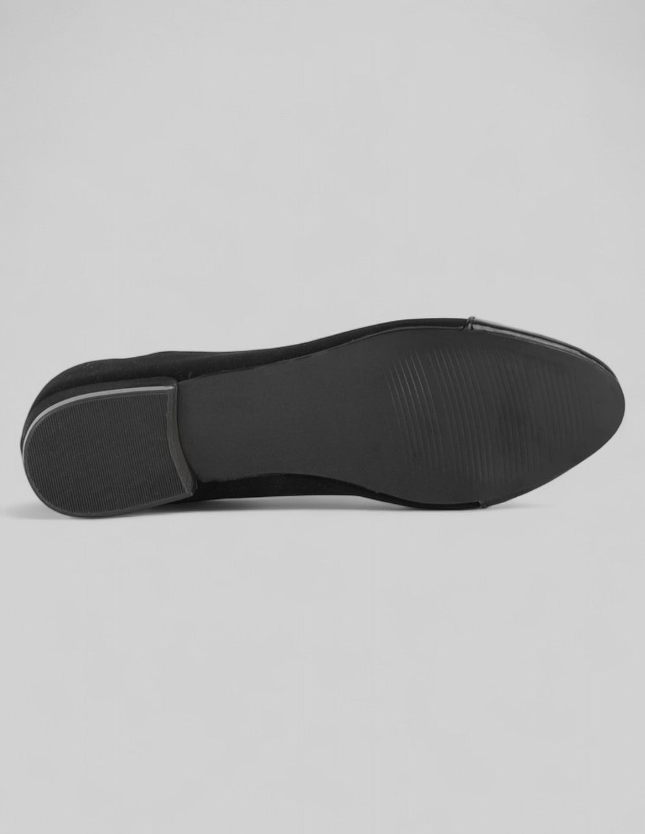 Flats clásicas Classy en Gamuza sintética – Negro