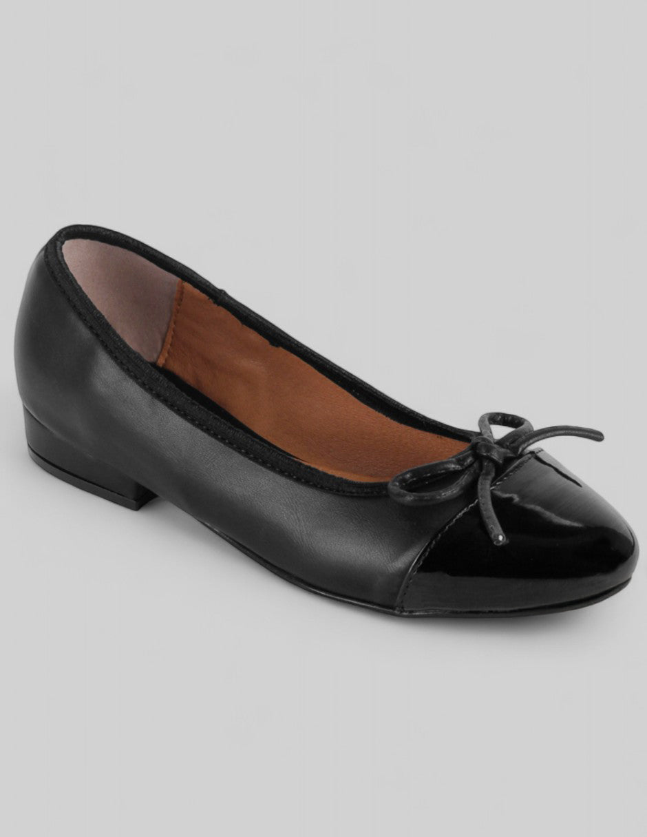 Flats clásicas Exterior Piel vegana Color Negro Para Mujer De RBCOLLECTION