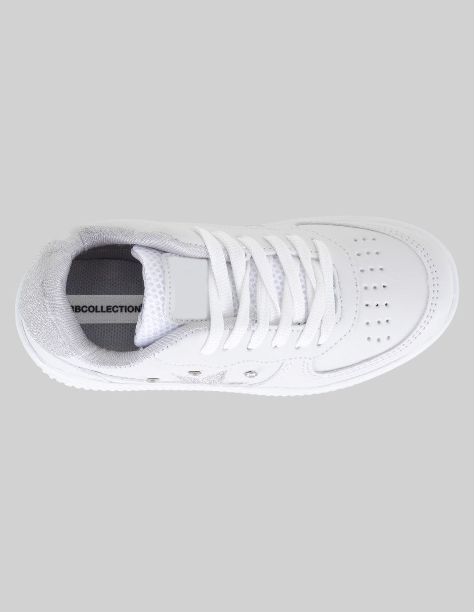 Tenis Kids  en Piel vegana – Blanco