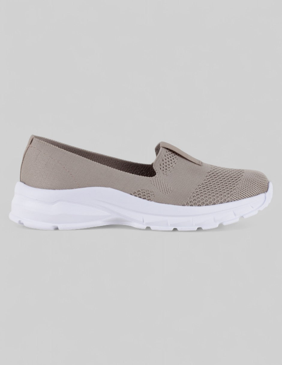 Tenis sin cordones  Comfort en Textil – Beige