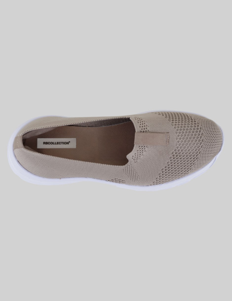 Tenis sin cordones  Comfort en Textil – Beige