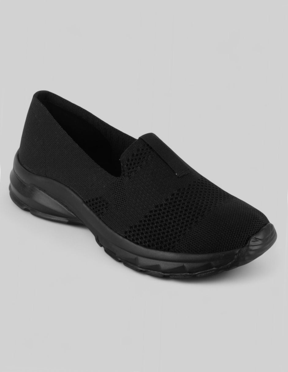 Tenis sin cordones  Comfort en Textil – Negro
