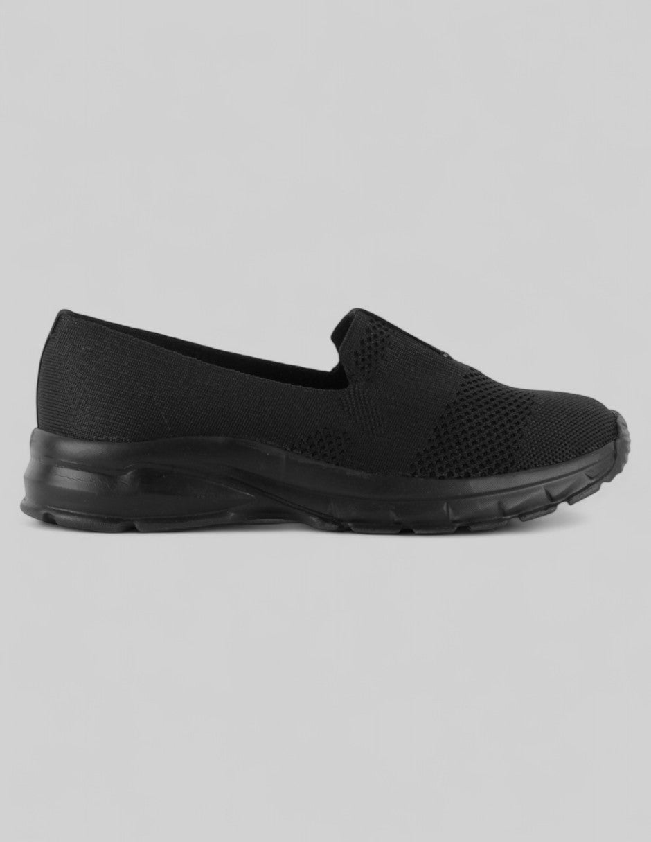Tenis sin cordones  Comfort en Textil – Negro