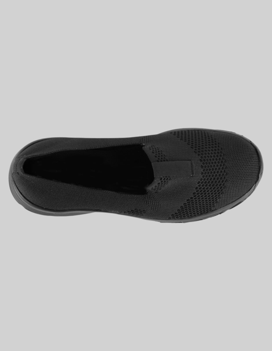 Tenis sin cordones  Comfort en Textil – Negro