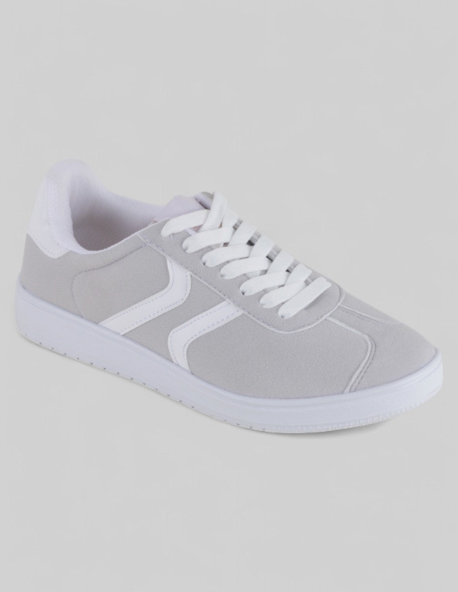 Tenis con cordones Exterior Textil Color Gris Para Mujer De RBCOLLECTION