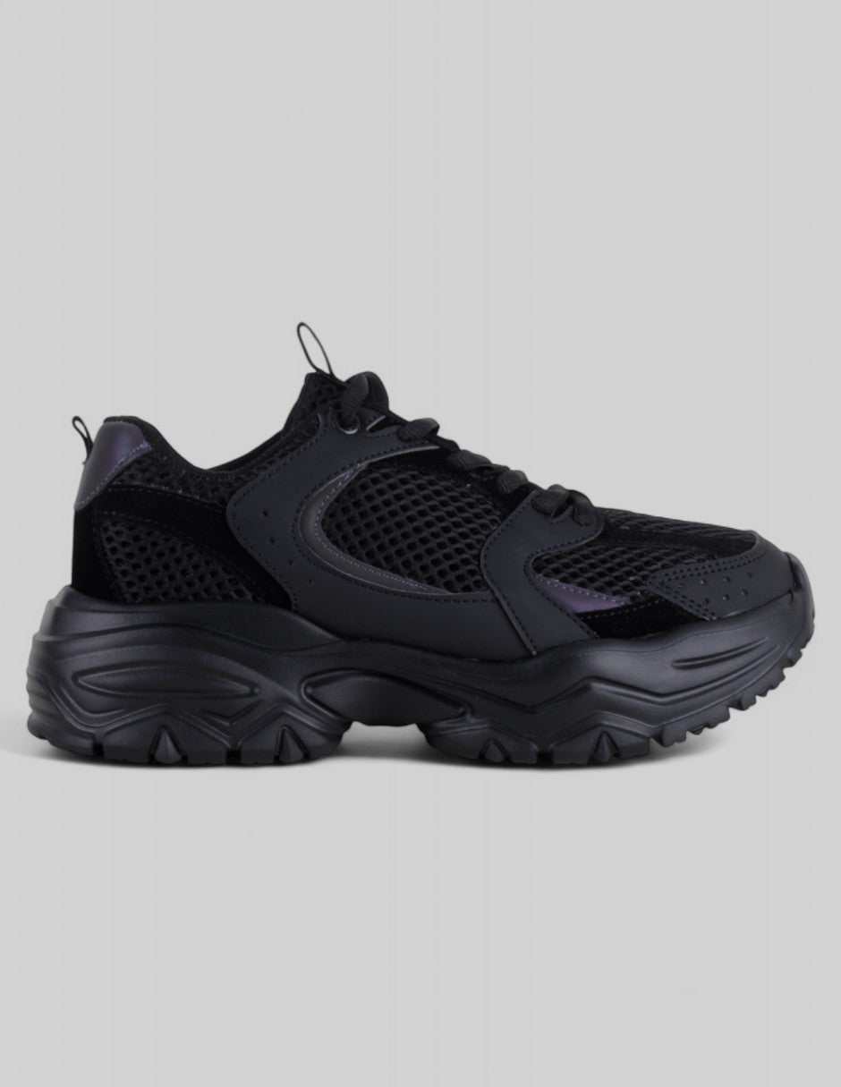Tenis tipo deportivo   High Line en Textil – Negro