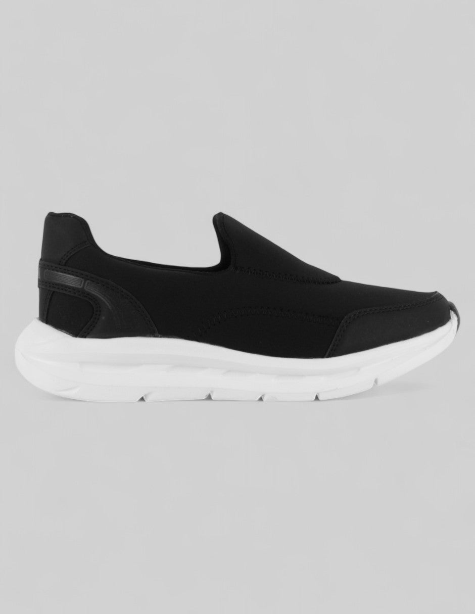 Tenis sin cordones  Comfort en Textil – Negro