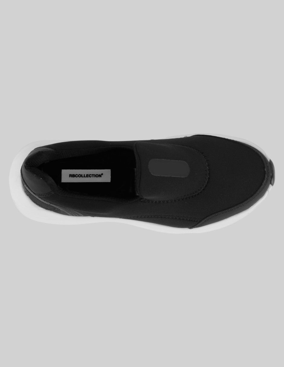 Tenis sin cordones  Comfort en Textil – Negro