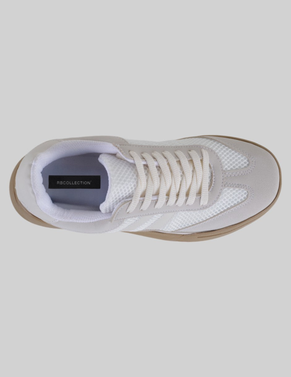 Tenis con cordones  High Line en Textil – Beige