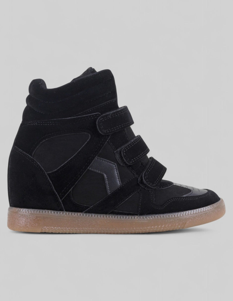 Tenis botín  Highline en Gamuza sintética – Negro
